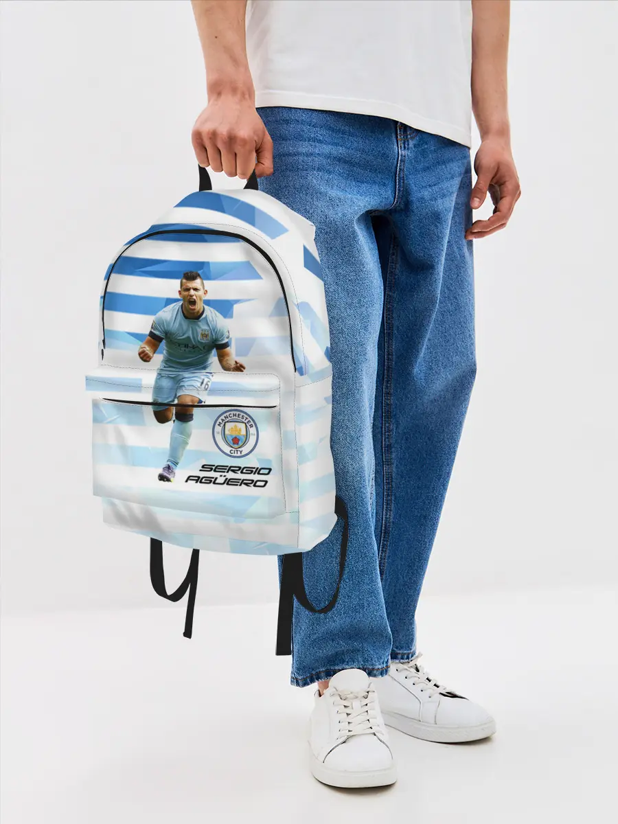 Рюкзак джинсовый / Серхио Aгуэро