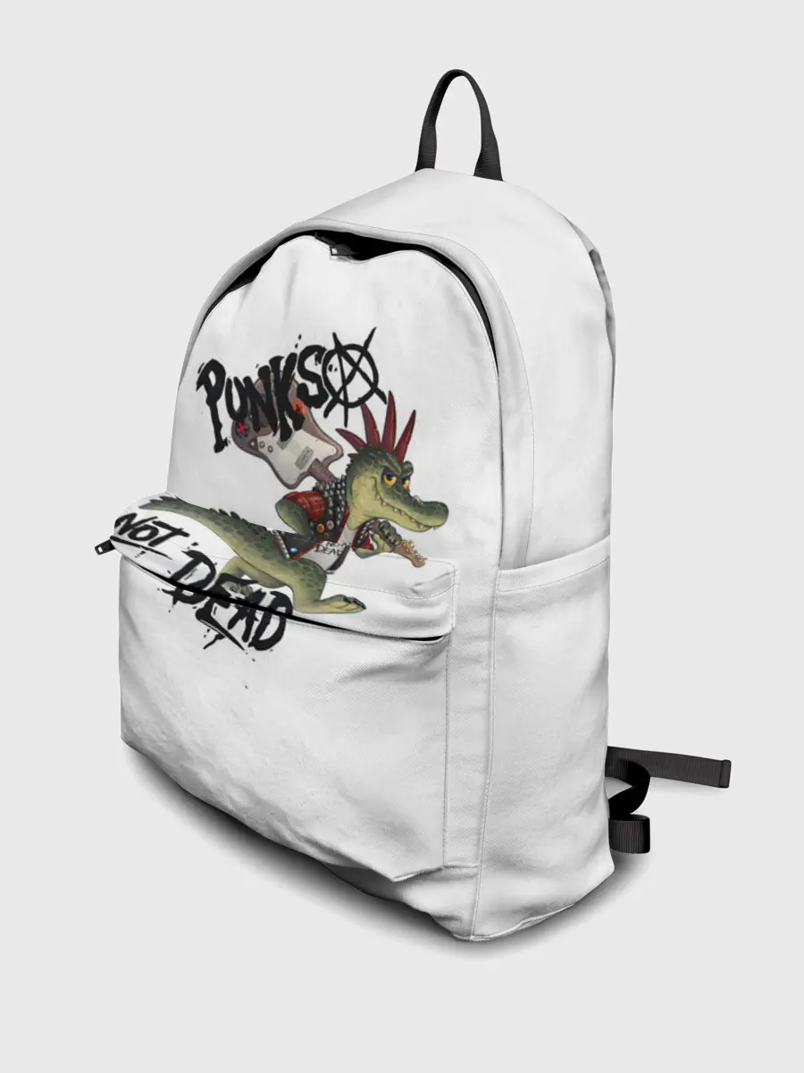 Рюкзак джинсовый / Крокодил панк