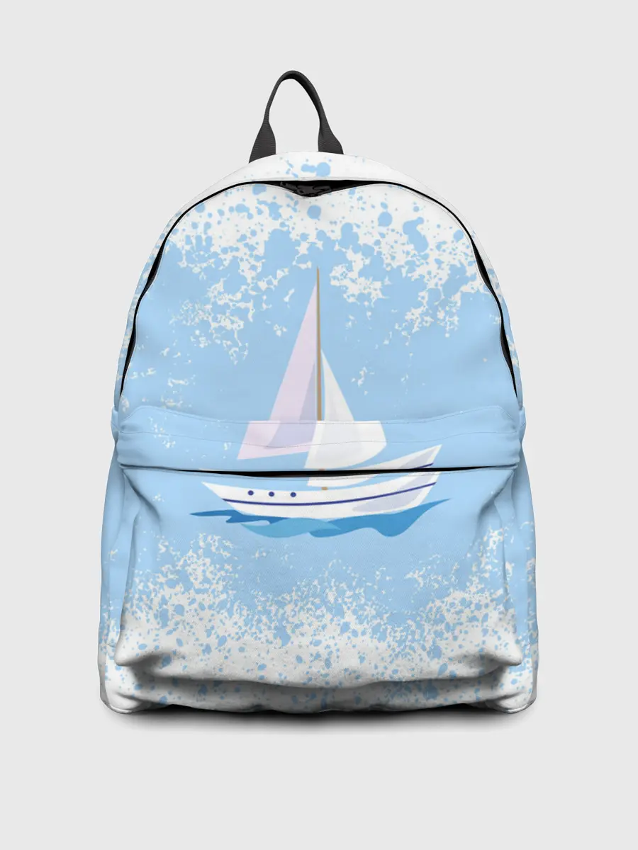 Рюкзак джинсовый / ОДИНОКАЯ ЛОДКА | SAILBOAT