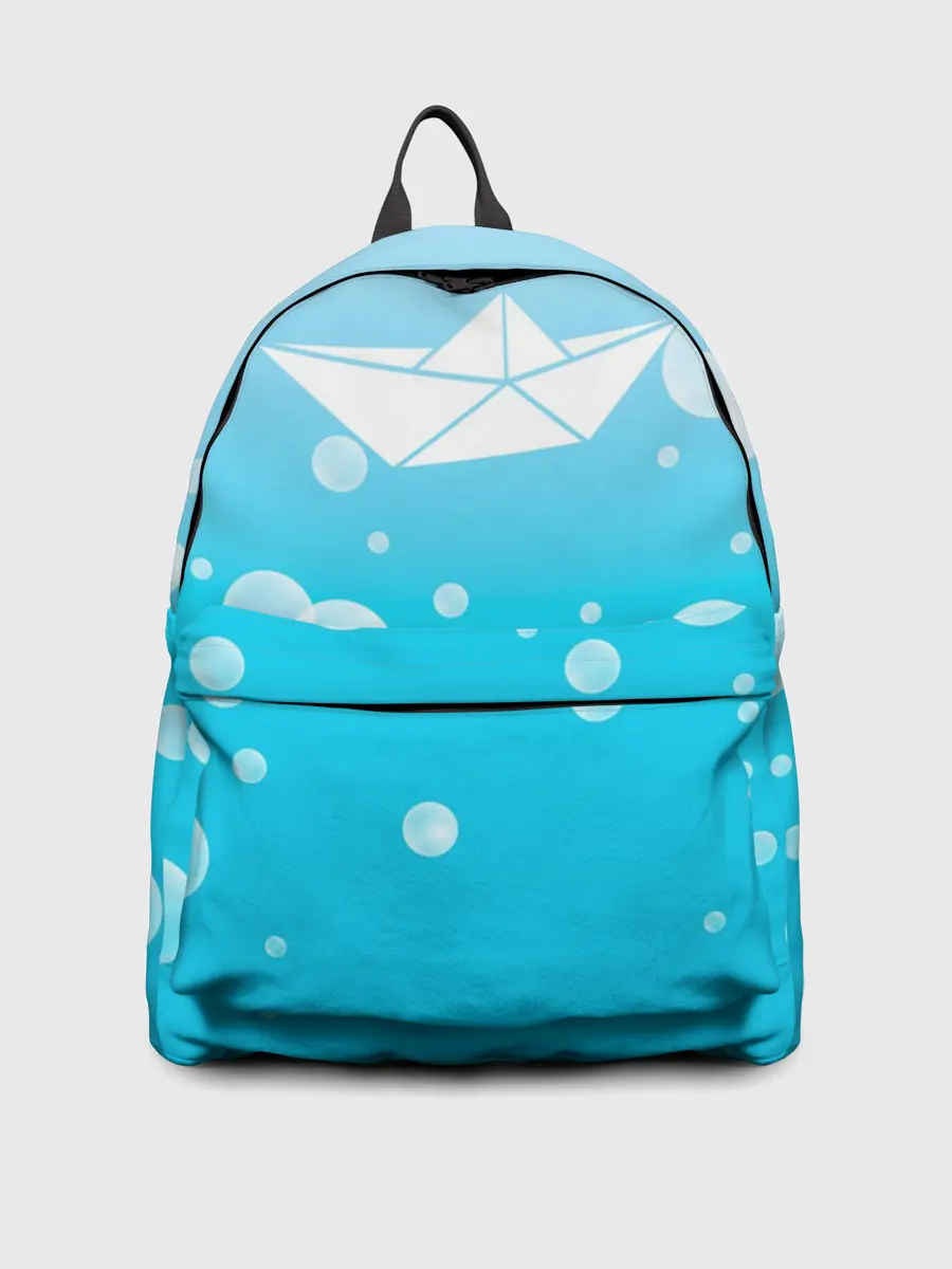 Рюкзак джинсовый / Бумажный кораблик