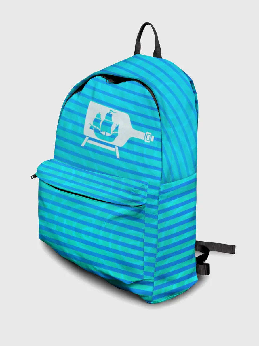 Рюкзак джинсовый / Кораблик в бутылке