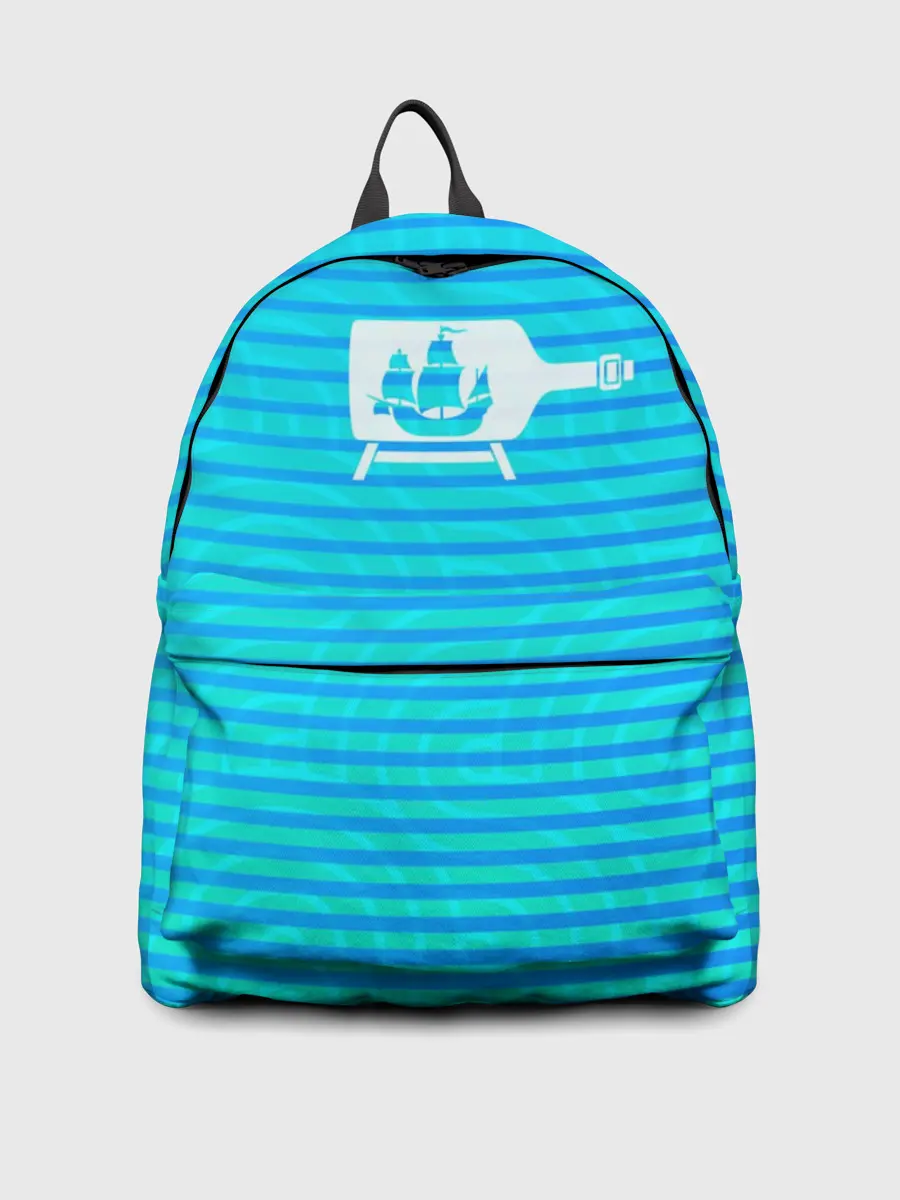 Рюкзак джинсовый / Кораблик в бутылке