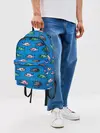 Рюкзак джинсовый / Рыбки