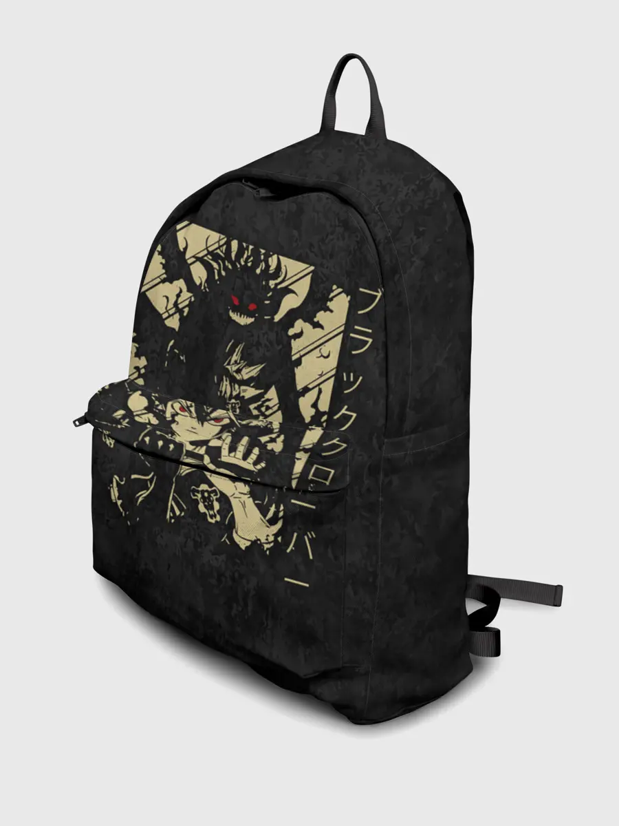 Рюкзак джинсовый / Аста и его демон Чёрный клевер