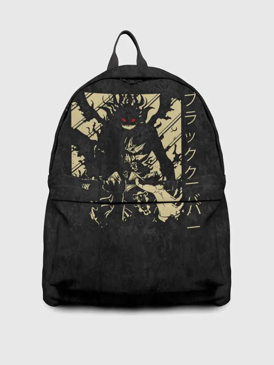 Рюкзак джинсовый / Аста и его демон Чёрный клевер