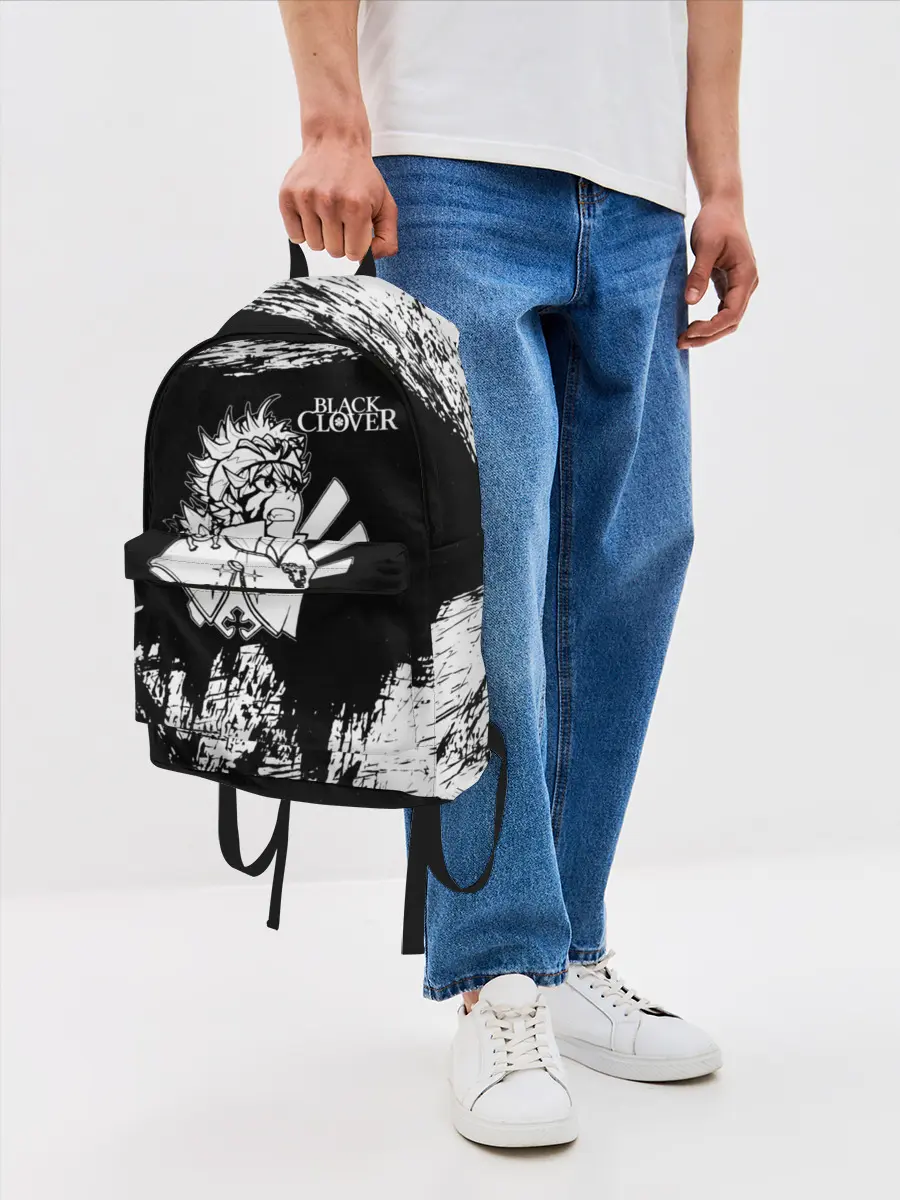 Рюкзак джинсовый / Черный Аста Чёрный клевер