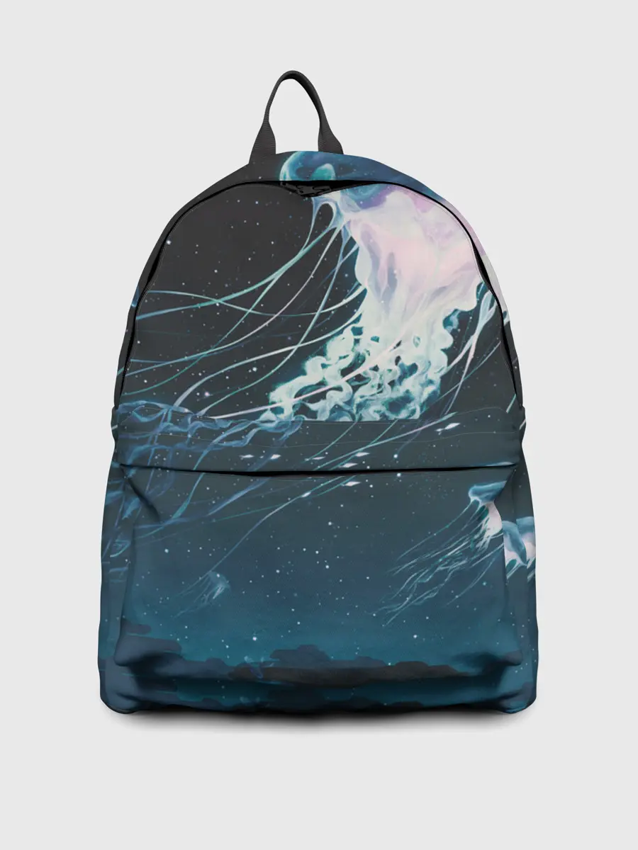 Рюкзак джинсовый / Рисунок медуза