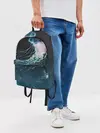 Рюкзак джинсовый / Рисунок медуза