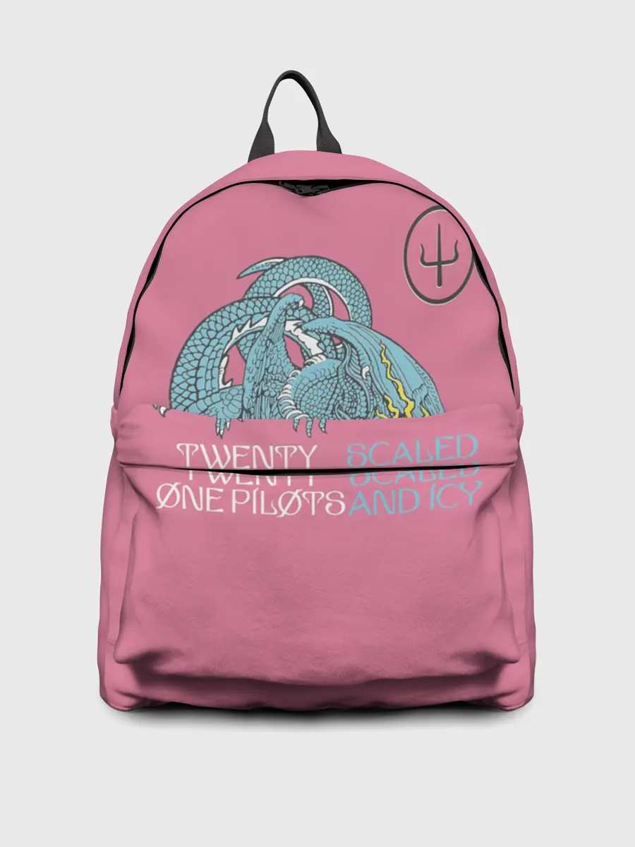 Рюкзак джинсовый / 21 pilots scaled and icy dragon