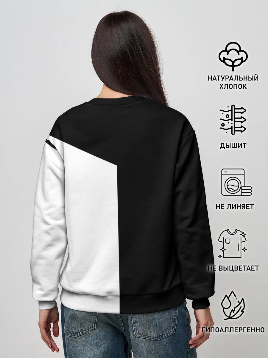 Женский свитшот / ЕСЛИ НЕ ХОЧЕШЬ УМЕРЕТЬ, ПОДУМАЙ ЕЩЕ РАЗ