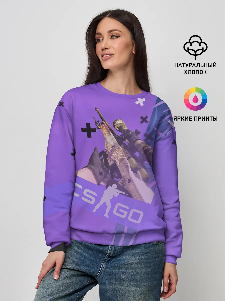 Женский свитшот / CS GO - Dragon lore | История о драконе