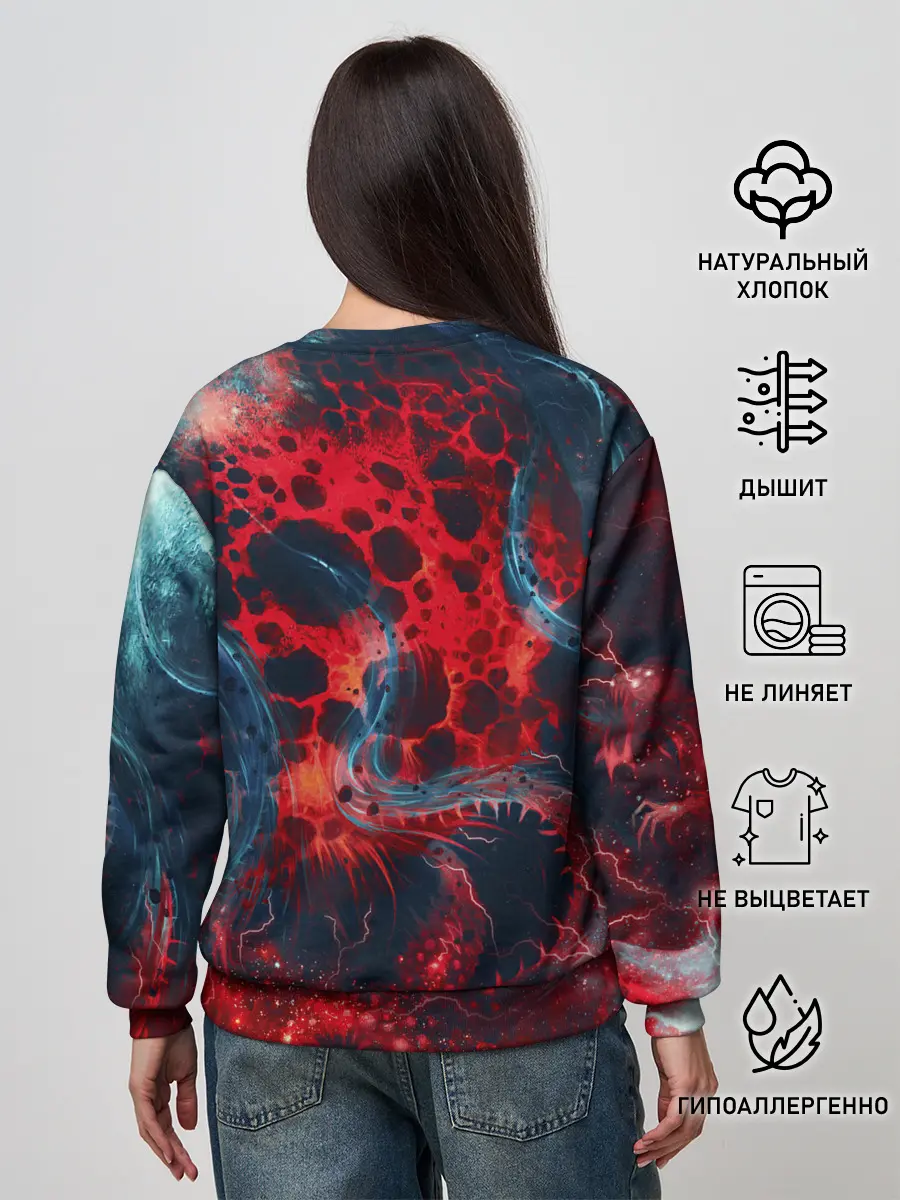 Женский свитшот / Гигантский космический монстр