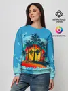 Женский свитшот / Море. Пальмы. Песок