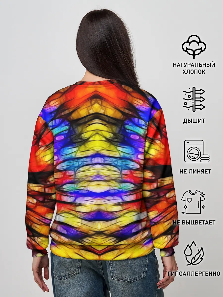 Женский свитшот / Батик. Краски