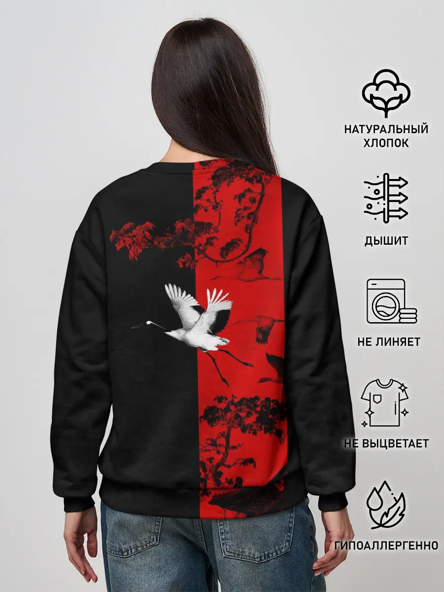 Женский свитшот / ЖУРАВЛЬ