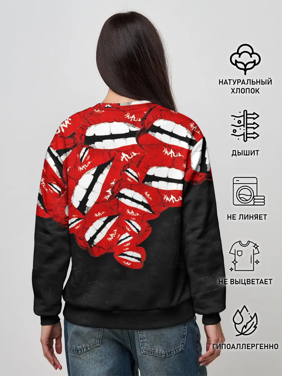 Женский свитшот / Губы