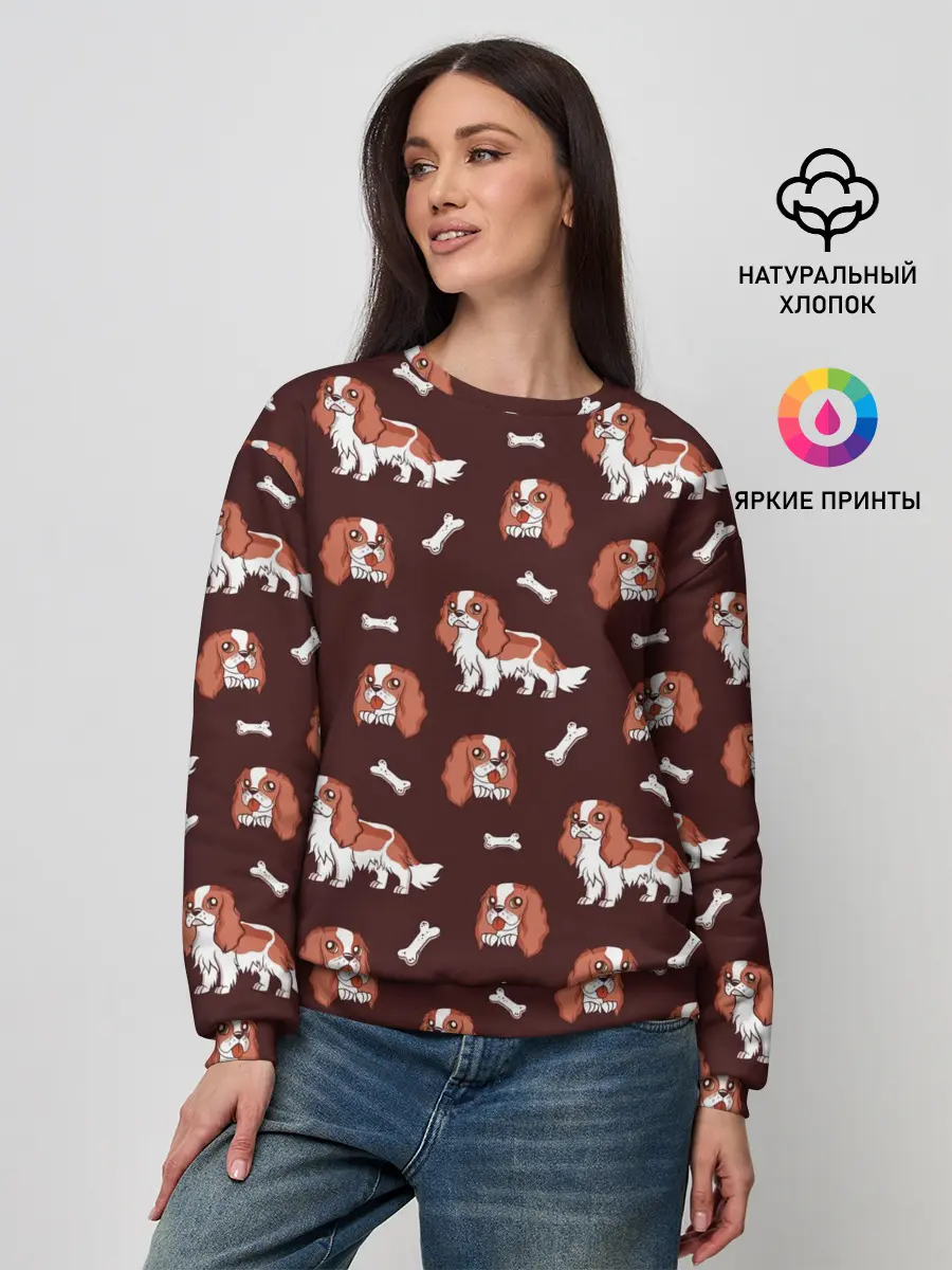 Женский свитшот / Спаниели