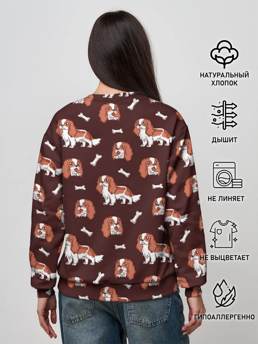 Женский свитшот / Спаниели