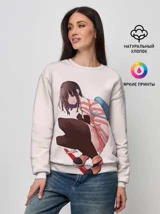 Женский свитшот / Обычная девушка