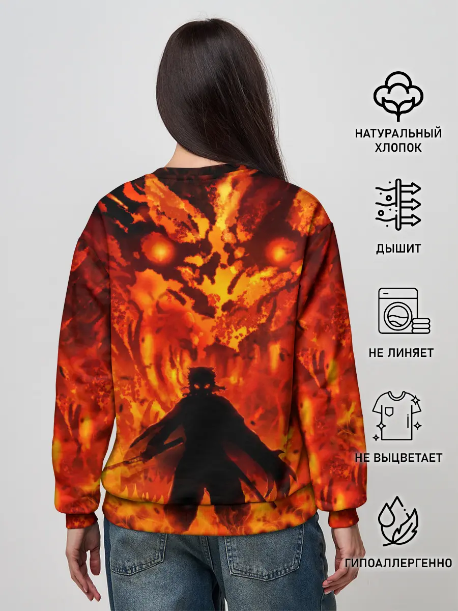 Женский свитшот / Клинок, рассекающий демонов