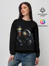 Женский свитшот / Астронавт мороженкой