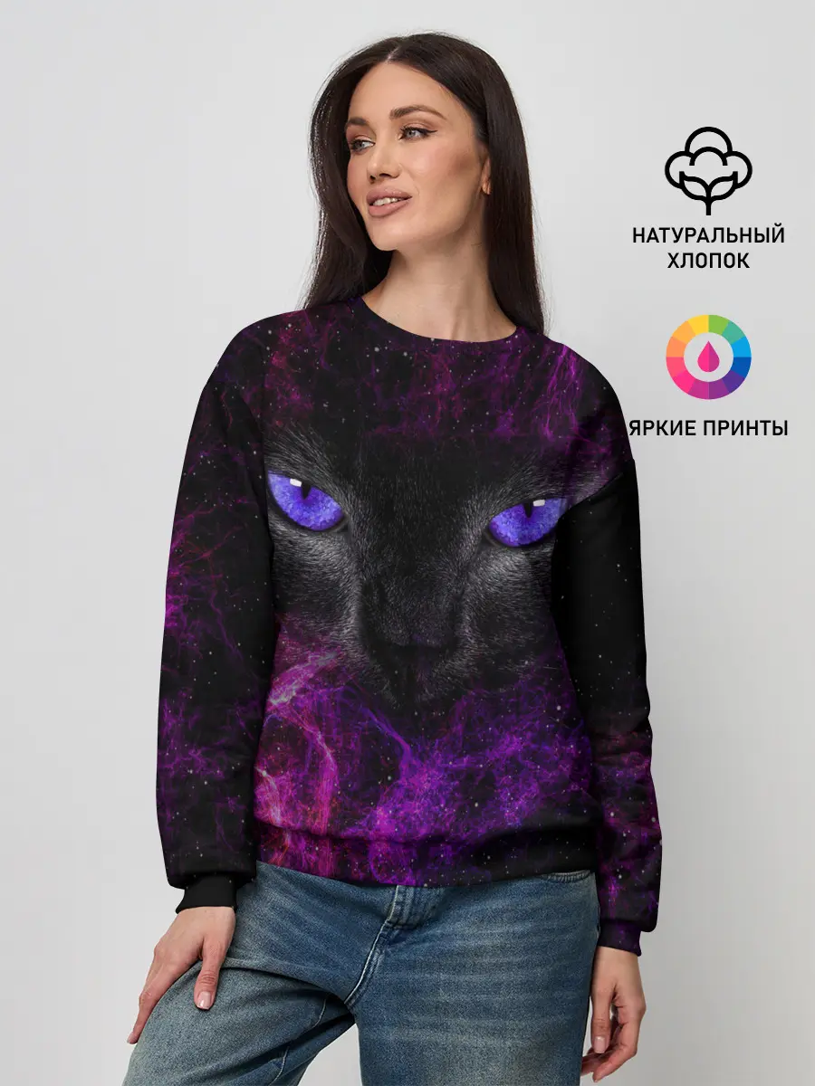 Женский свитшот / Кот