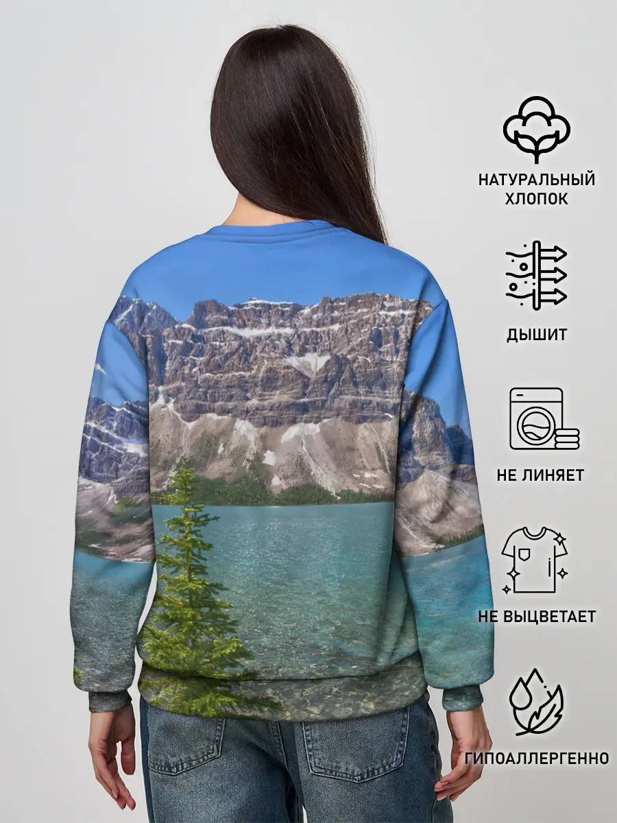 Женский свитшот / Горное озеро