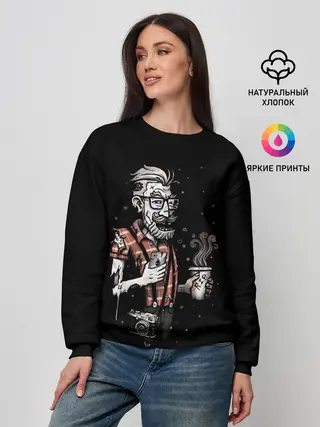 Женский свитшот / Зомби Хипстер