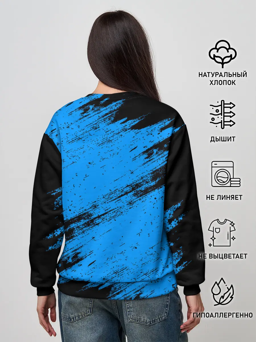 Женский свитшот / AMONG US - Синий в Короне