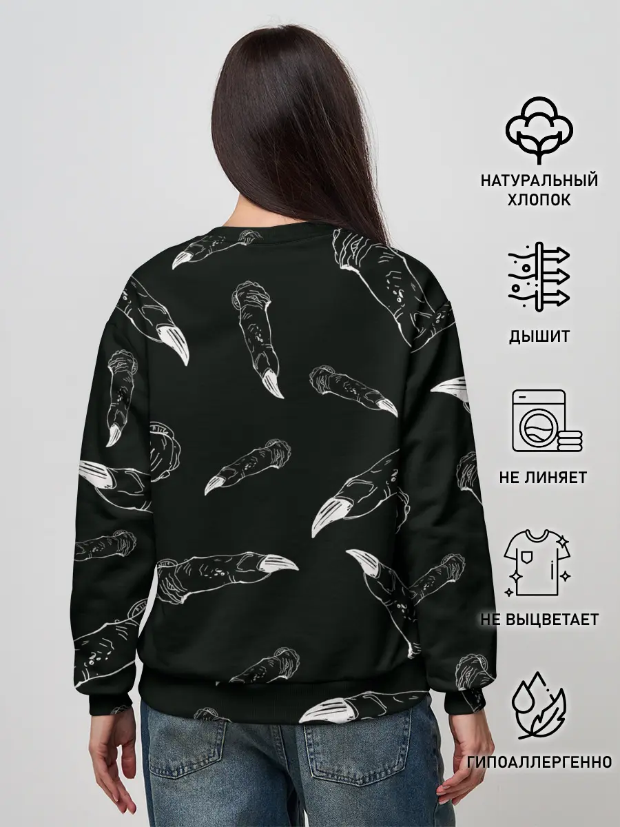 Женский свитшот / Jujutsi Kaisen Sukuna - Пальцы