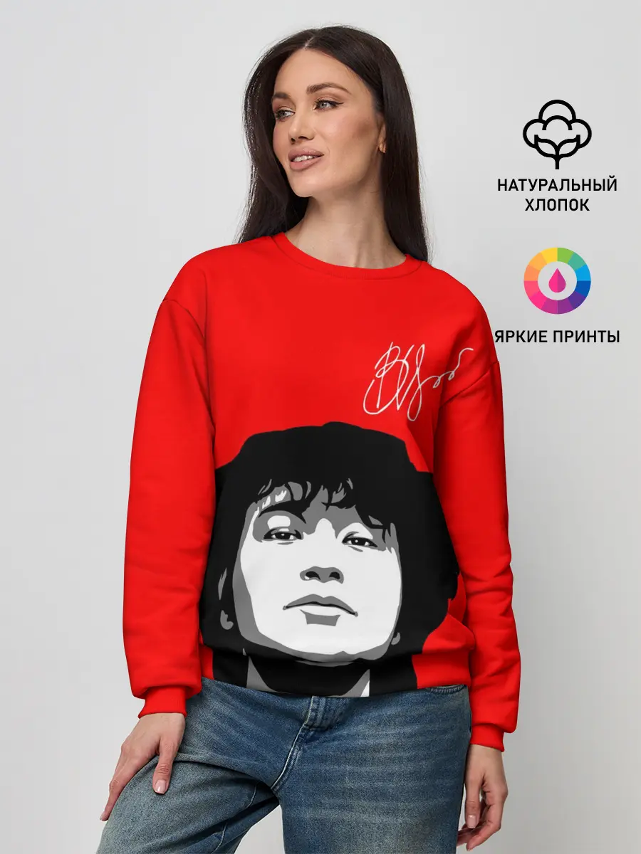 Женский свитшот / ВИКТОР ЦОЙ