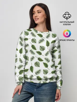 Женский свитшот / папоротник