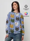 Женский свитшот / Котики