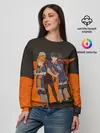 Женский свитшот / Karasuno оранжевая полоса