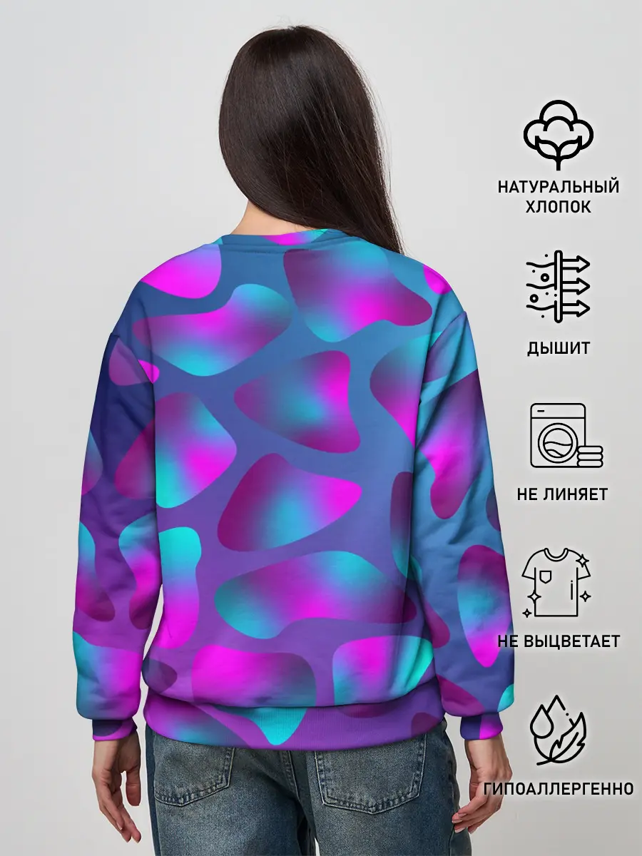 Женский свитшот / Неоновые капли