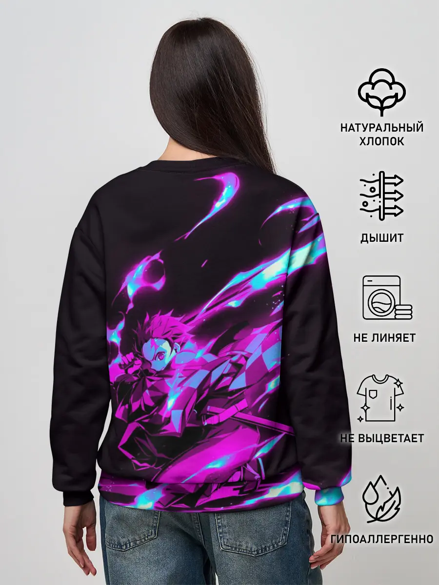 Женский свитшот / НЕОНОВЫЙ ТАНДЖИРО