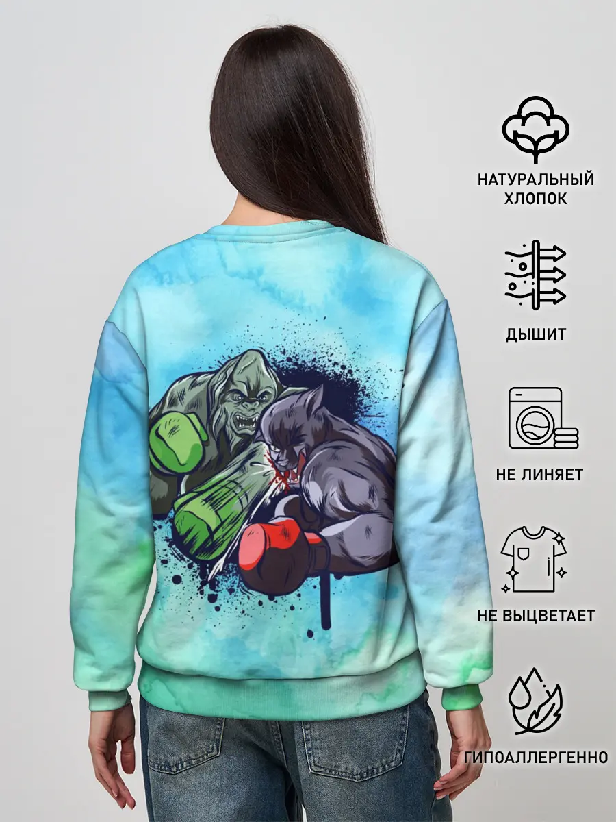 Женский свитшот / Тайсон против Джонса