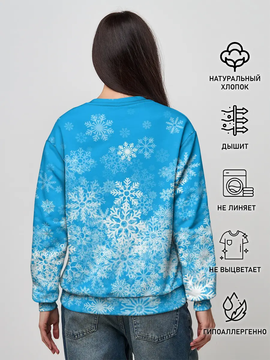 Женский свитшот / AMONG US СНЕГОВИК