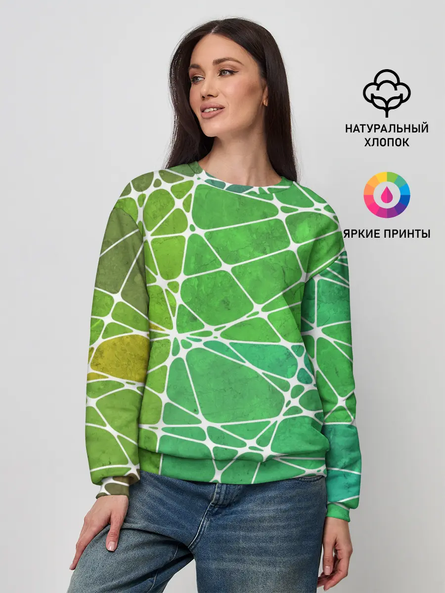 Женский свитшот / Абстракция камень