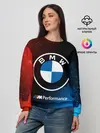 Женский свитшот / BMW - Снежный