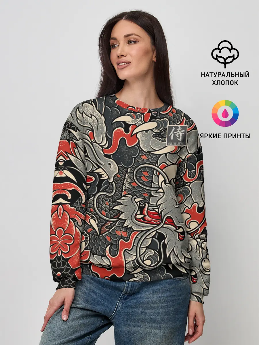 Женский свитшот / Самурай