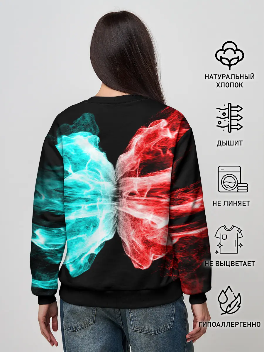 Женский свитшот / AMONG US - БИТВА ОГНЕЙ