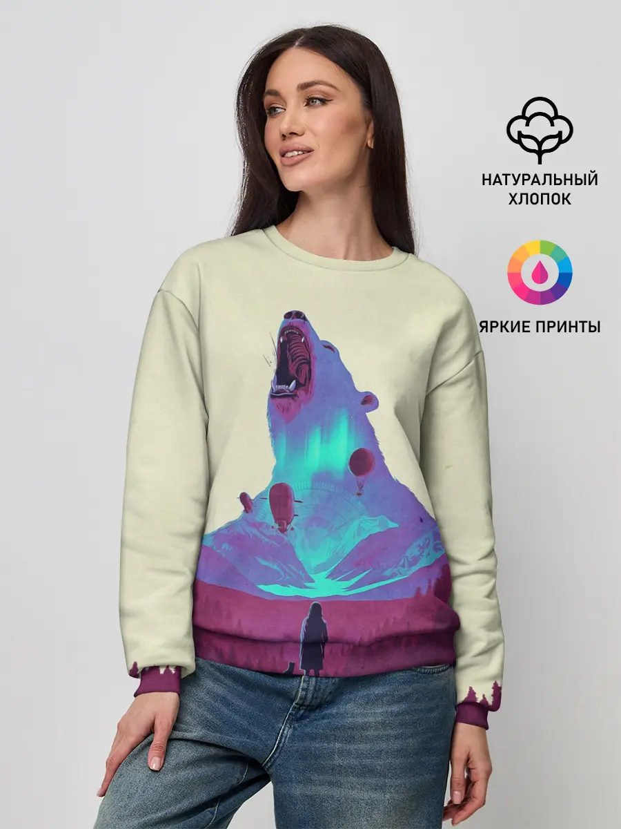 Женский свитшот / Armored bear