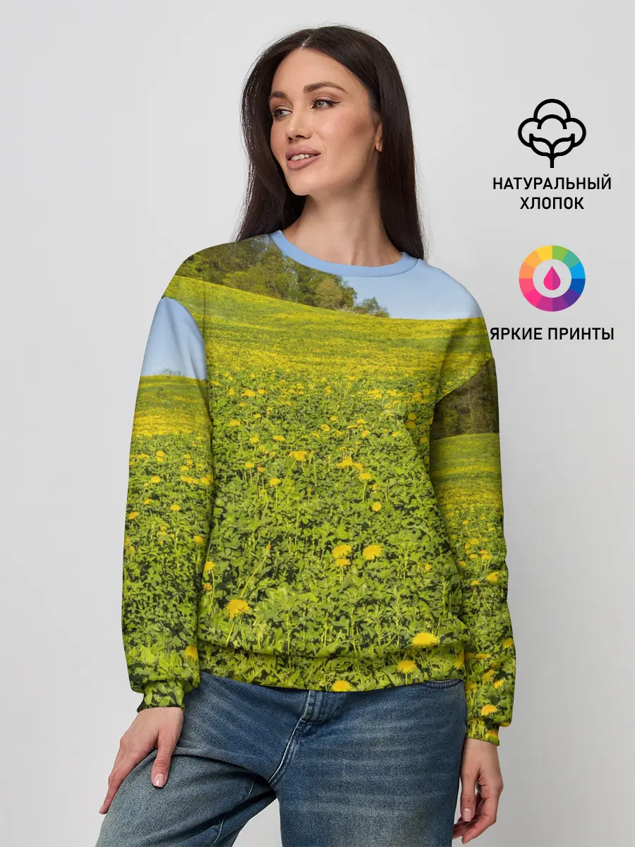 Женский свитшот / Поле одуванчиков