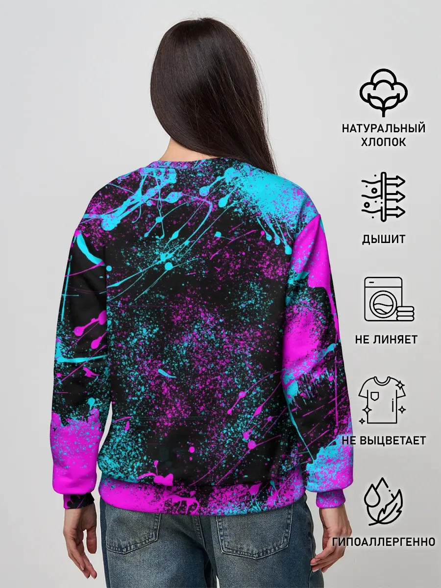 Женский свитшот / NEON SAMURAI | НЕОН САМУРАЙ