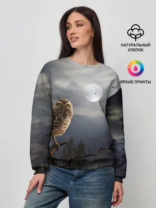 Женский свитшот / Сова