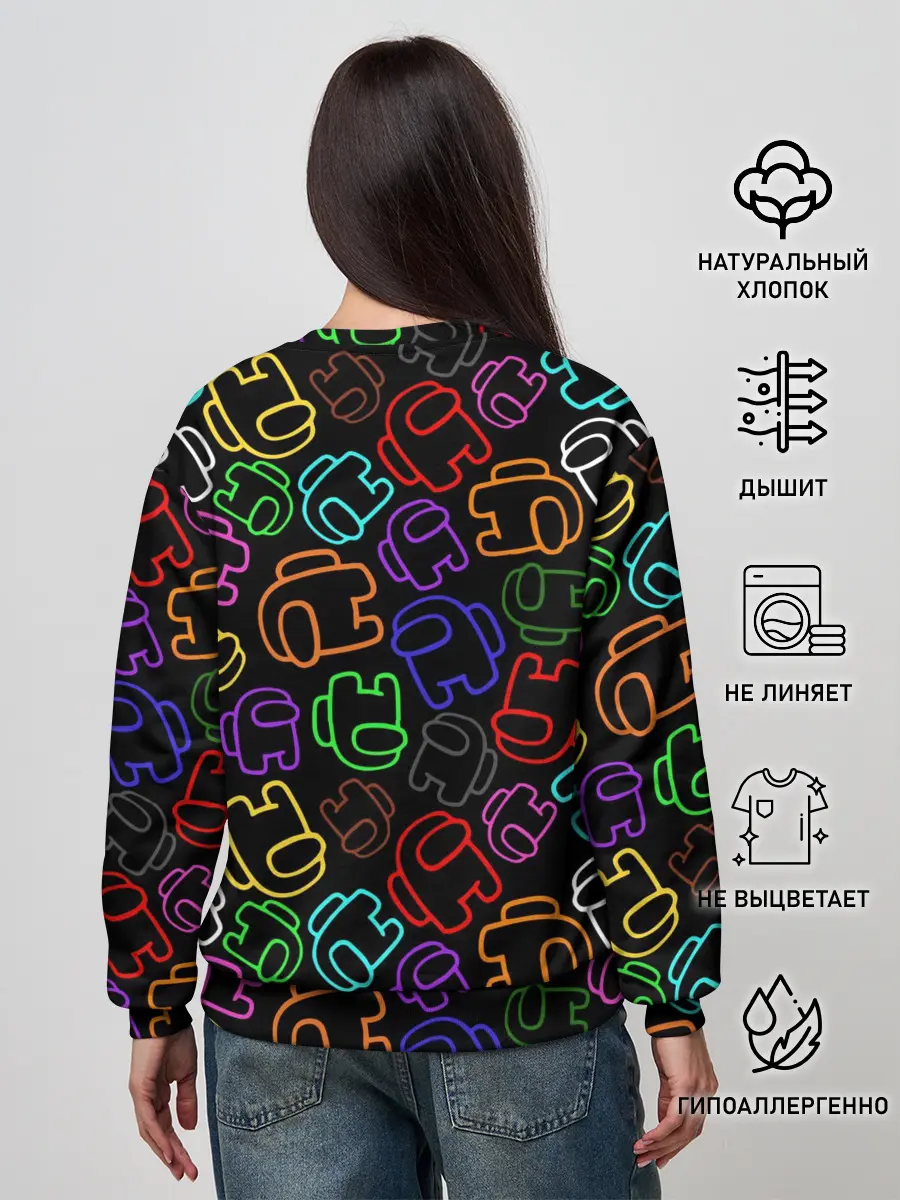 Женский свитшот / AMONG US NEON