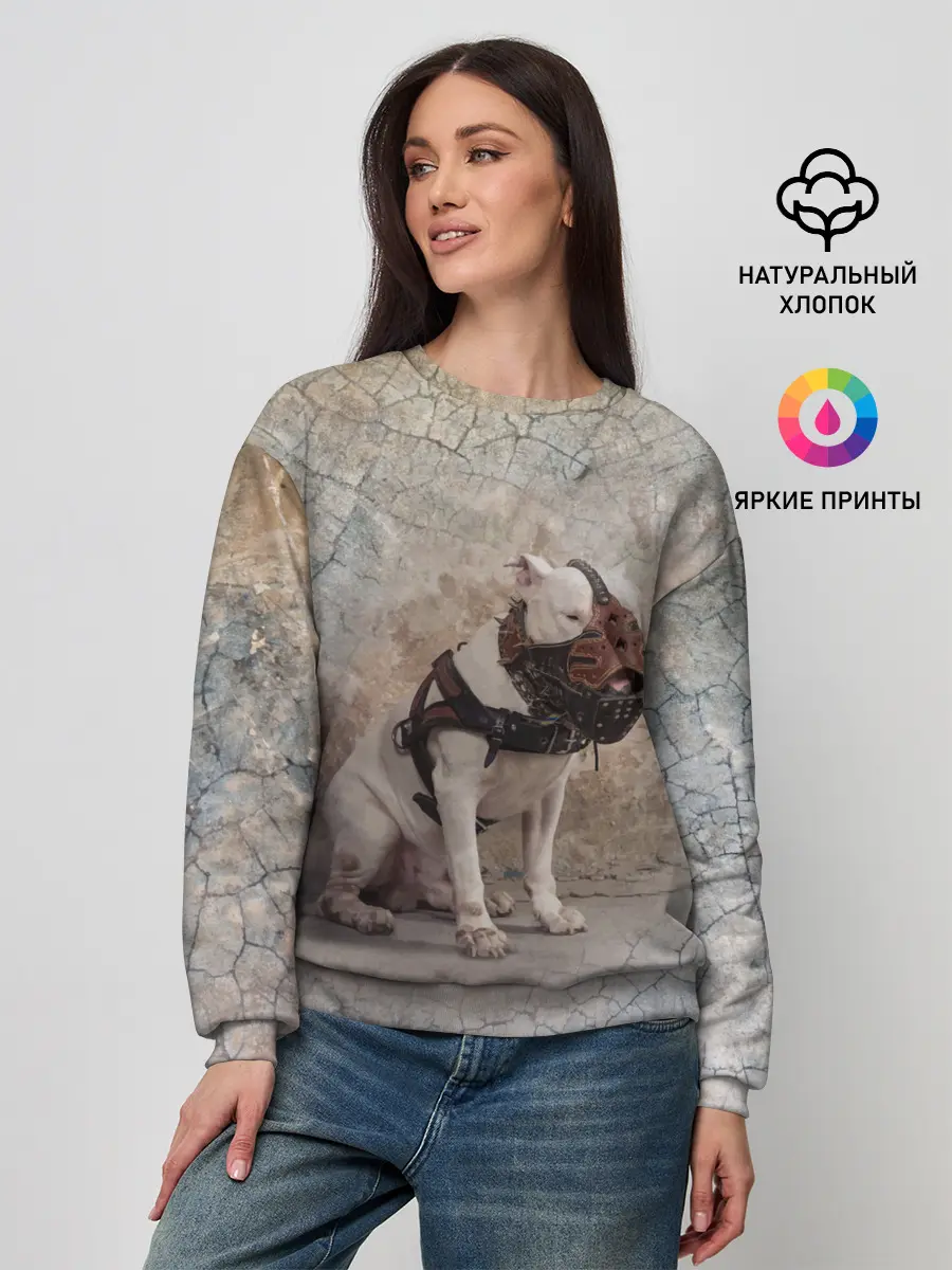 Женский свитшот / Бойцовый бультерьер