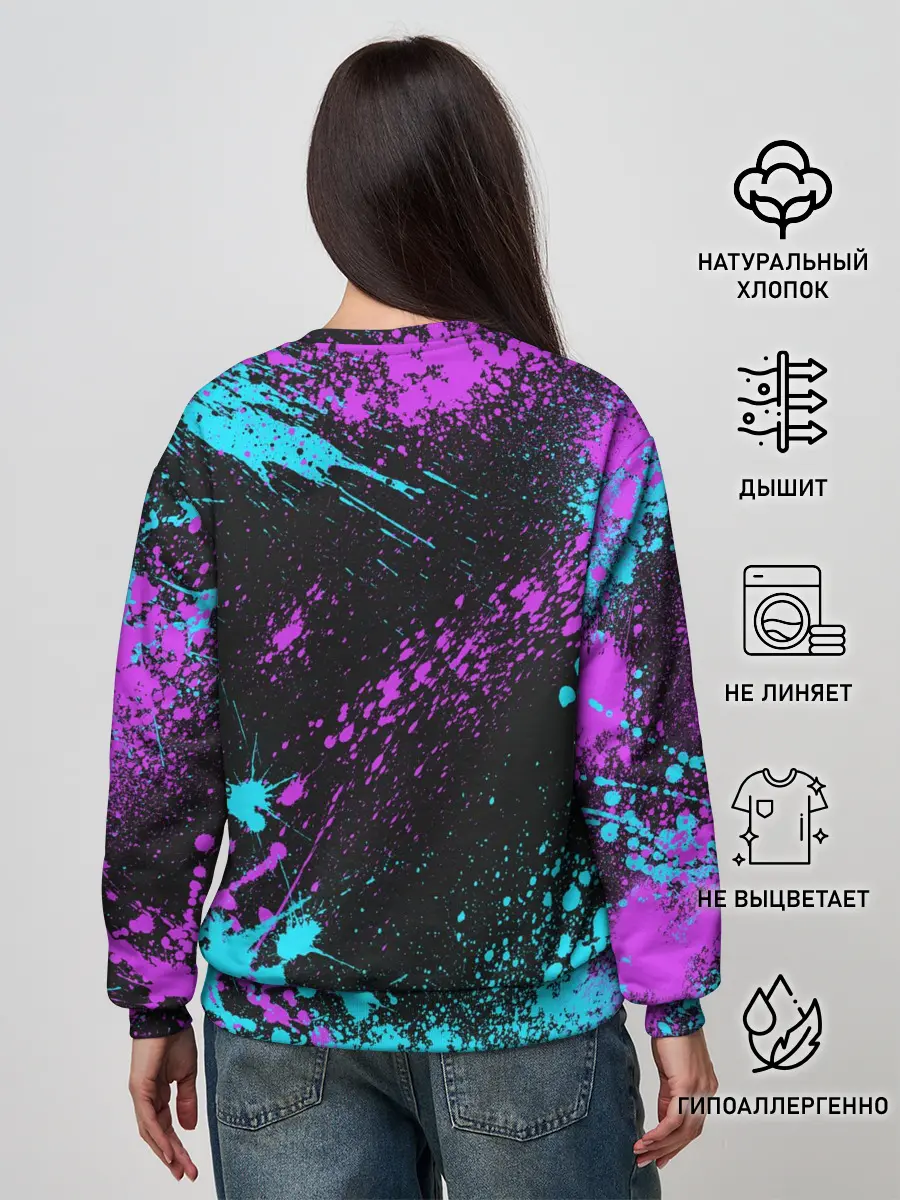 Женский свитшот / Siren Head - Ultra Glitch