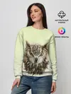 Женский свитшот / арт сова яркая